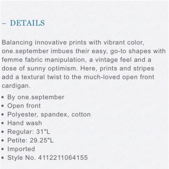 Anthropologie Martingale Cardigan | One September - Picture 8 of 8